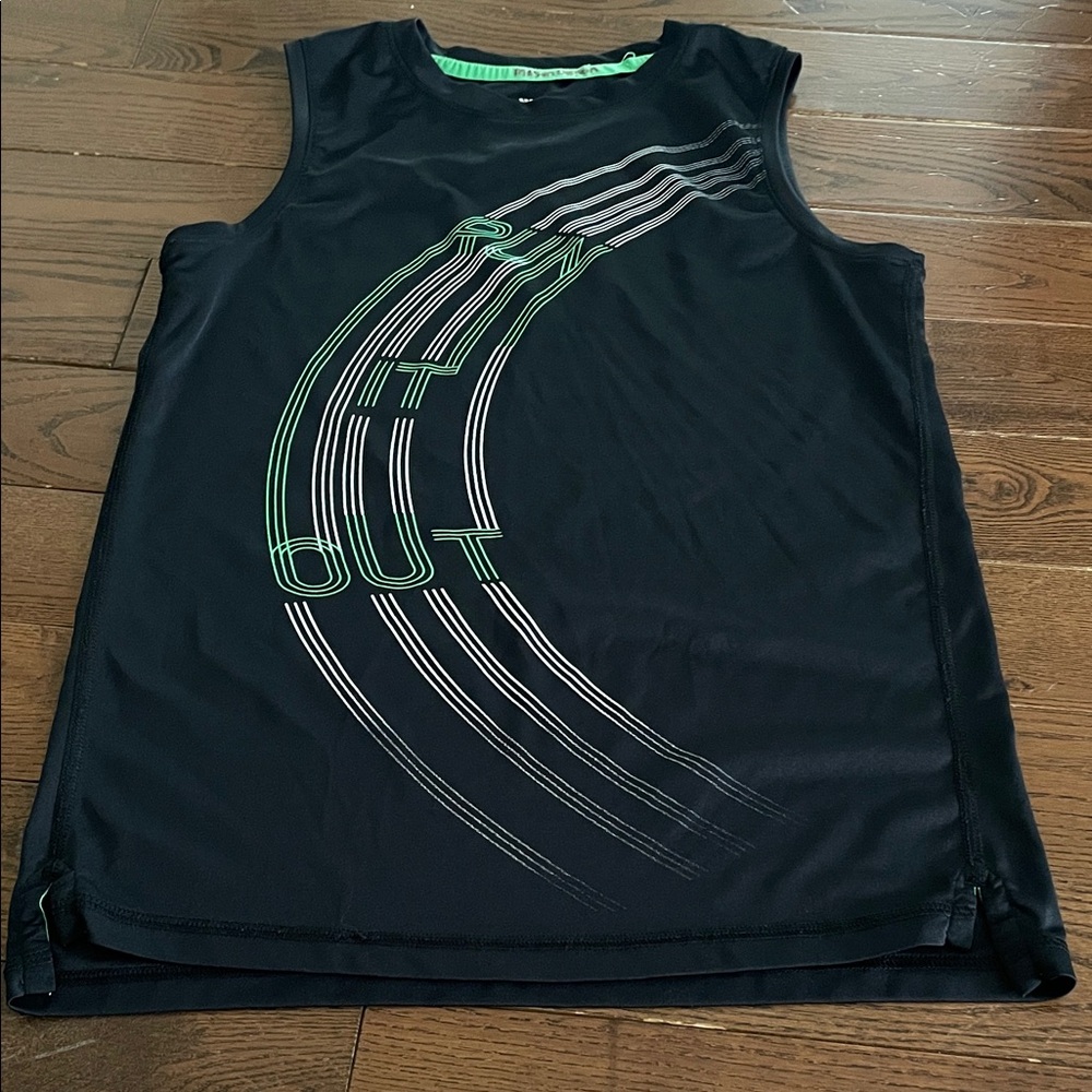 🔥 5/$25 - All in Motion Black and Green Tank Top